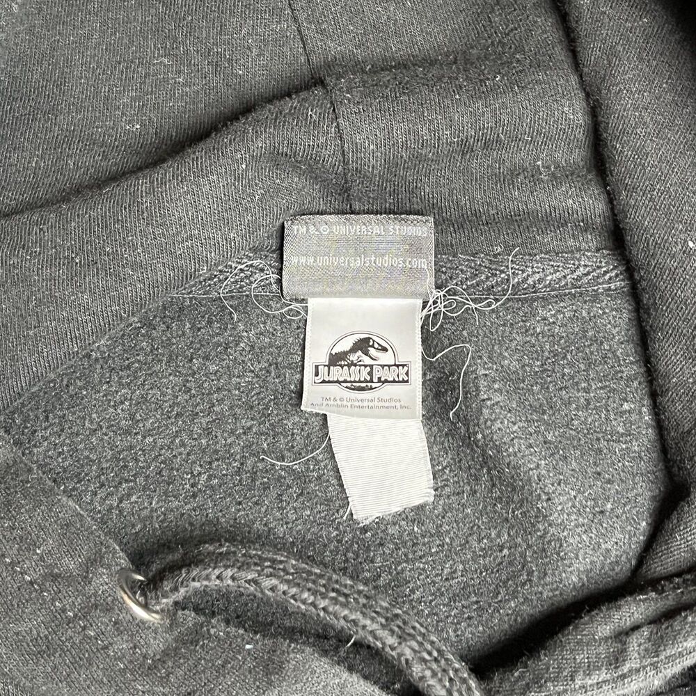 Jurassic Park Universal Studios Hoodie Sweatshirt Pullover Black Men No Size‎ - Picture 5 of 10